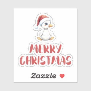 Festive Cute Christmas Goose Duck