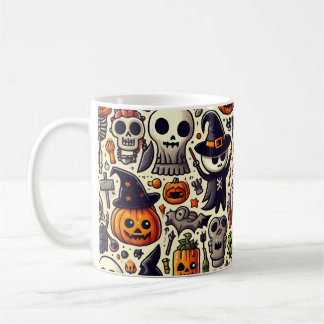 Festive Cute Halloween Pattern Mug