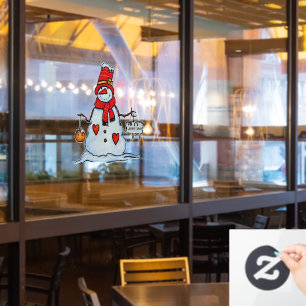 Festive cute snowman