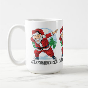 Festive Dabbing Santa New Year and Christmas Cheer Coffee Mug