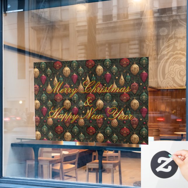Festive Damask  (Cafe Window)