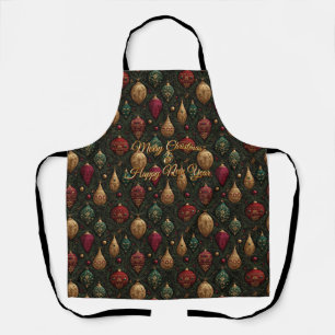 Festive Damask Apron