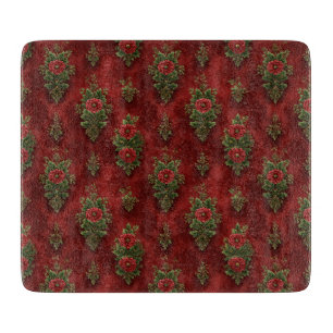 Festive Damask Cutting Board