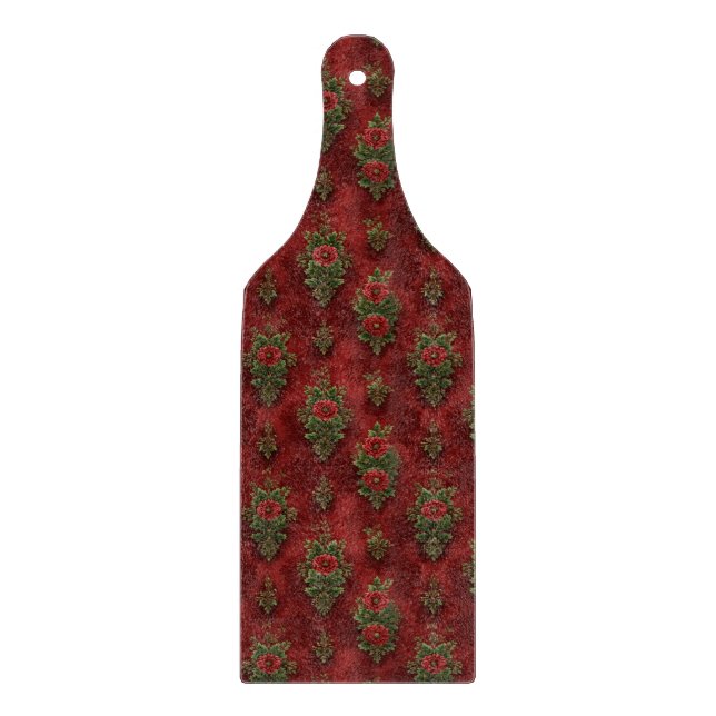 Festive Damask  Cutting Board (Front)