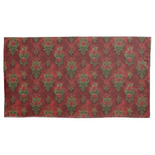 Festive Damask  Pillowcase
