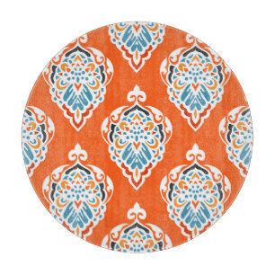 Festive damask vintage pattern, elegant design. cutting board