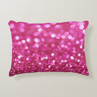 Festive Dark Pink: Elegant Abstract. Decorative Cushion