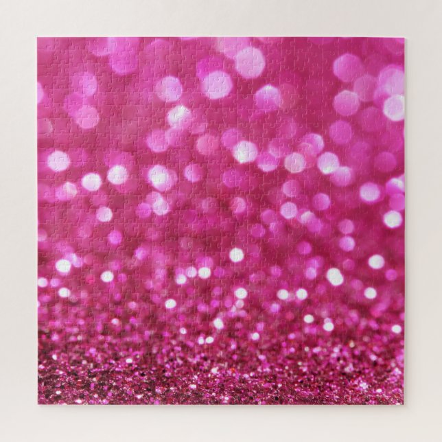 Festive Dark Pink: Elegant Abstract. Jigsaw Puzzle (Vertical)