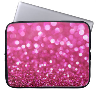 Festive Dark Pink: Elegant Abstract. Laptop Sleeve