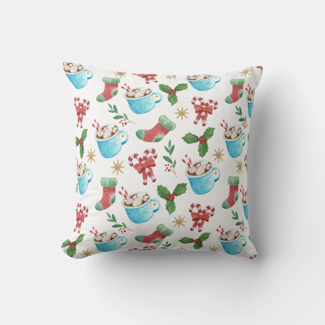 Festive Decoration Pattern Design, Christmas Cushion (Front)