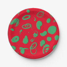 Festive design  paper plates