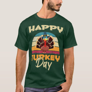Festive Dinner Happy Turkey Day Blessed Family Tha T-Shirt