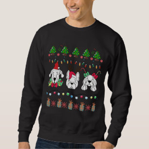 Festive Dog Christmas Pattern-cute holiday dogs Sweatshirt