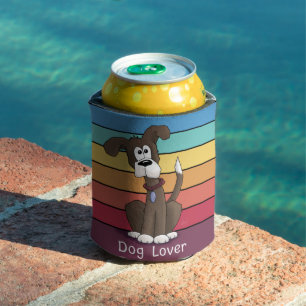 Festive Dog Lover Can Cooler