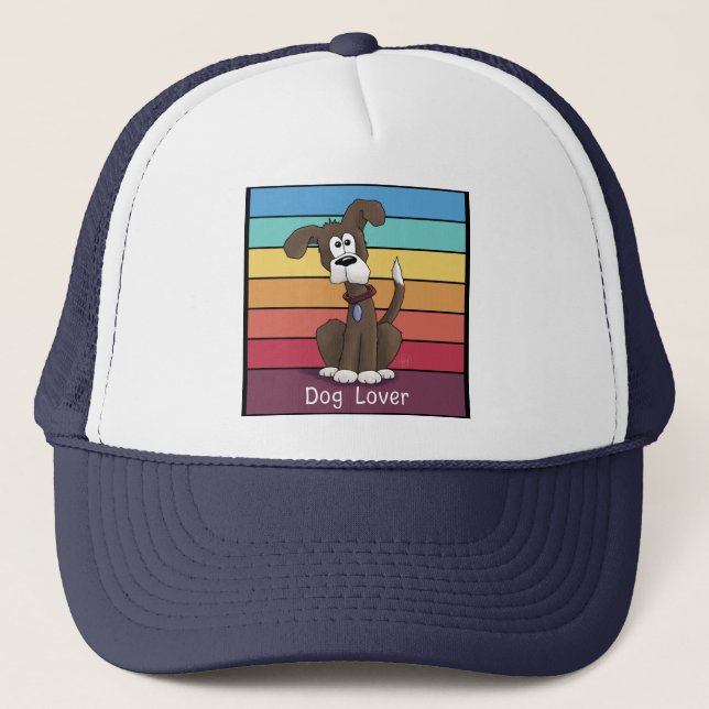 Festive Dog Lover   Trucker Hat (Front)