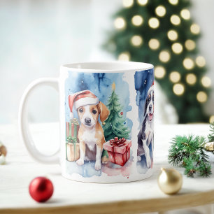 Festive Dogs Christmas Mug