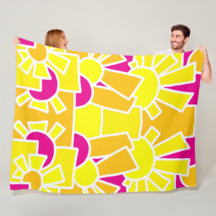 Festive Doodle Art 42 Fleece Blanket