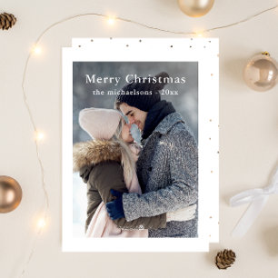 Festive Dots Merry Christmas Photo Holiday