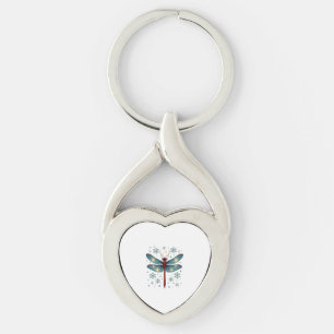 Festive Dragonfly Glow Key Ring