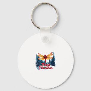 Festive Dragonfly Lights Key Ring