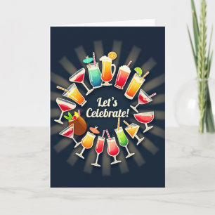 Festive Drink Birthday Card