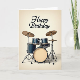 Festive Drum Kit Card