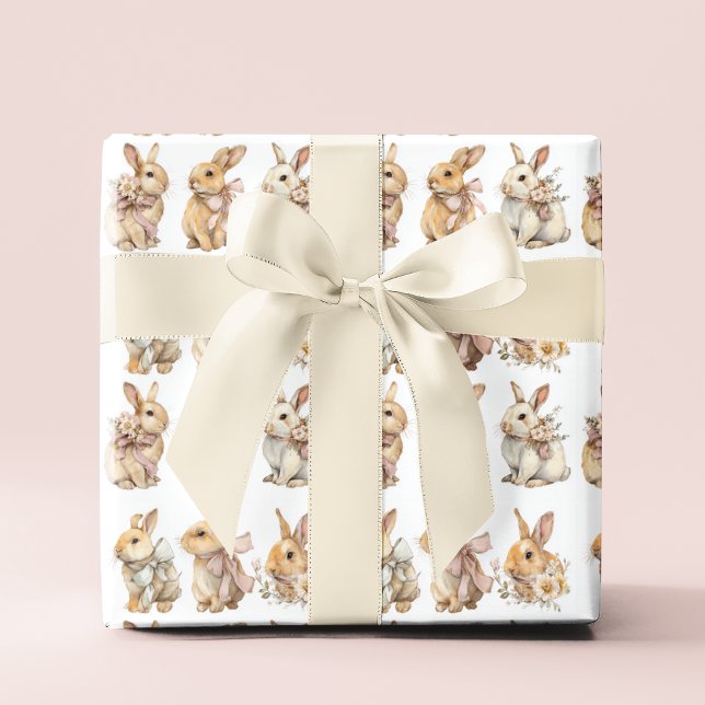Festive Easter Bunnies | Easter Wrapping Paper (Creator Uploaded)