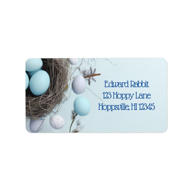Festive Easter Labels: From Our Nest to Yours Label (Front)