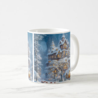 Festive Elegance Unleashed: Huge House Coffee Mug