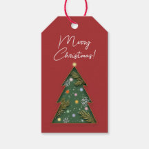 Festive Elegant Paper Cut Merry Christmas Tree