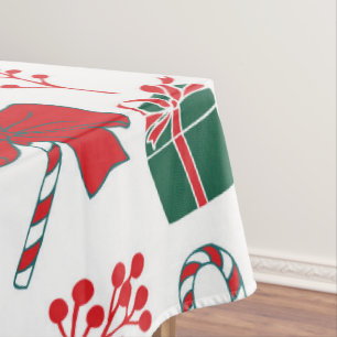 Festive Elements Christimas Tablecloth
