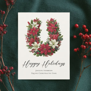 Festive Equestrian Business Corporate Christmas Holiday Card