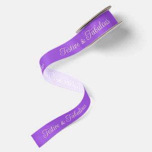 Festive & Fabulous Vibrant Jewel Purple & Blush Satin Ribbon