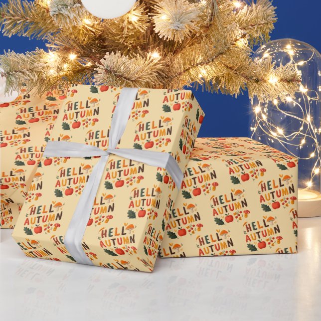 Festive Fall Thanksgiving Wrapping Paper (Holidays)