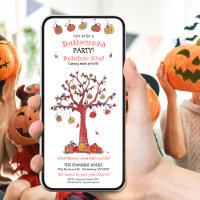 Festive Fall Tree Halloween Party
