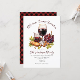 Festive Family Gathering Watercolor Illustration I Invitation