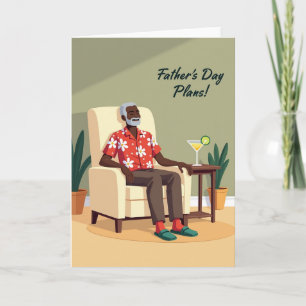 Festive Fathers Day Floral Card