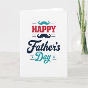 Festive Fathers Day Script Card
