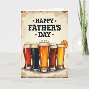 Festive Fathers Day Toast Card