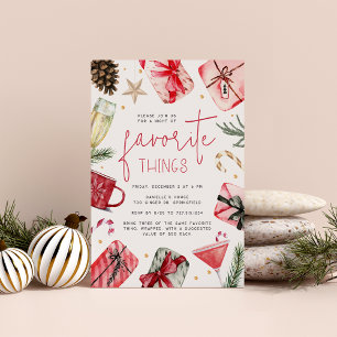 Festive Favourites   Holiday Favourite Things Part Invitation