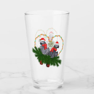 Festive Featherballs Glass