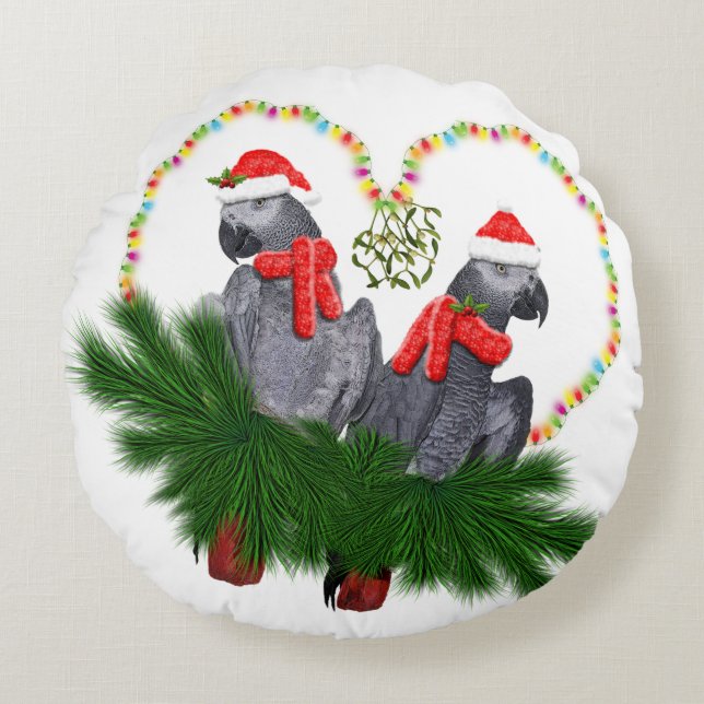 Festive Featherballs Pillow (Front)