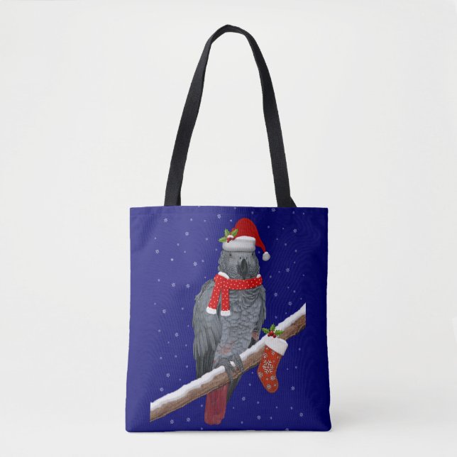 Festive Feathers All Over Print Bag (Front)