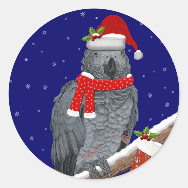 Festive Feathers Sticker (Front)