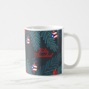 Festive Feliz Navidad Puerto Rican  Coffee Mug