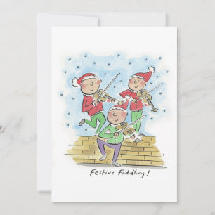 Festive Fiddling Invitation