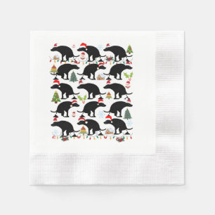 Festive Fido Funny Christmas Napkin
