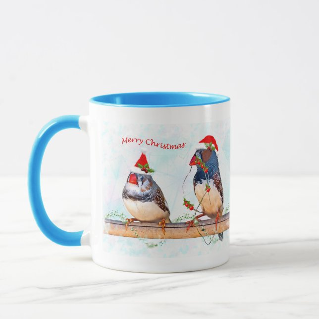 Festive Finches Mug (Left)