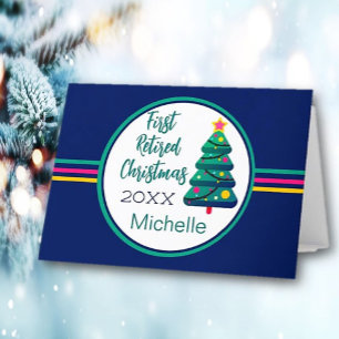 Festive, First Retired Christmas  Card