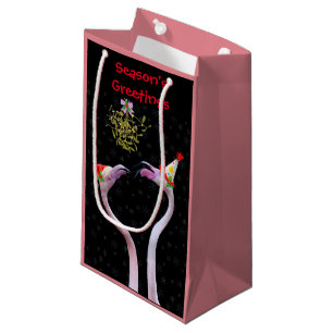 Festive Flamingos Gift Bag